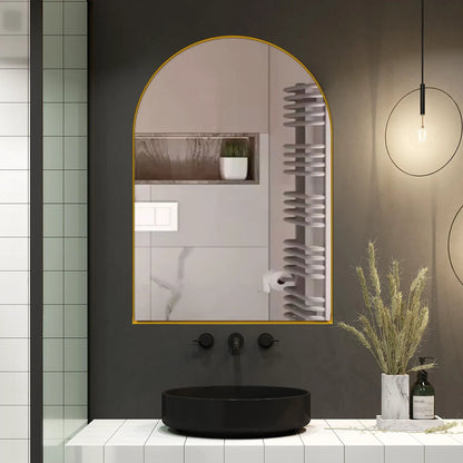 Arched Recessed Medicine Cabinet with Mirror