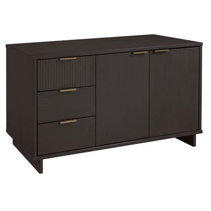 Granville Sideboard dark espresso with full-extension drawers and brass handles on Tampa Home & Garden Store