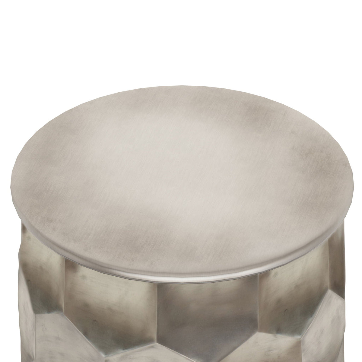Handcrafted metal storage coffee table with removable top in brushed steel finish HouseOfZazla on Tampa Home & Garden Store