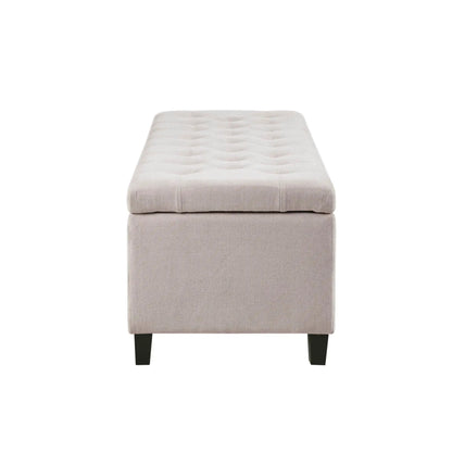 Tufted Top Storage Bench With Soft Close Lid