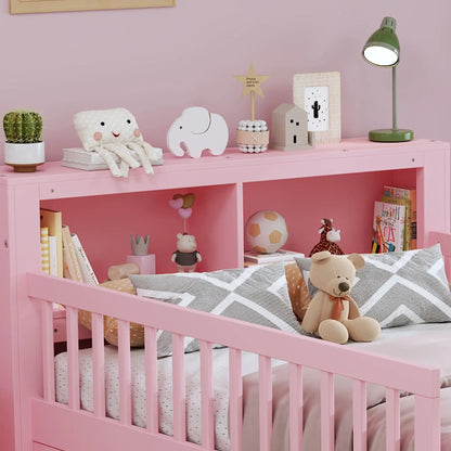 Bed With Headboard Storage and Under Bed Drawers