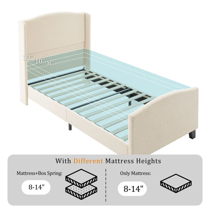 Sturdy Platform Bed Frame and a Padded Headboard