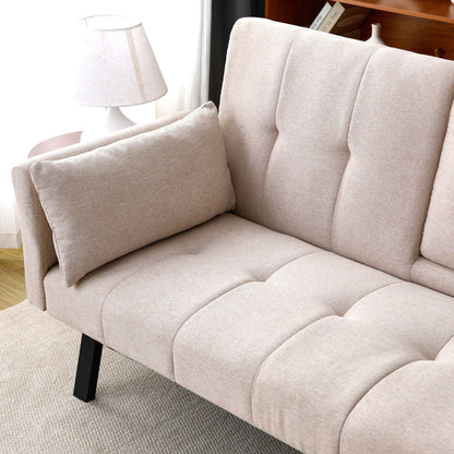 Compact Foldable Sofa Bed and Cup Holder