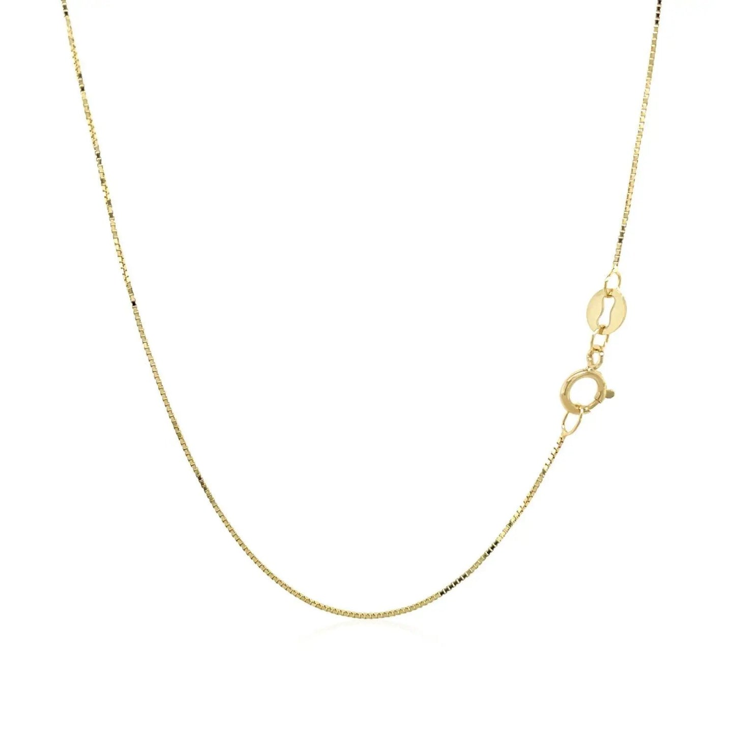 14k yellow gold box chain necklace 0.6mm with lobster clasp by Bids.com on Tampa Home & Garden Store