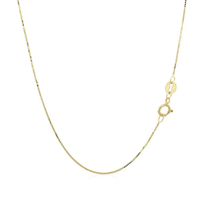 14k yellow gold box chain necklace 0.6mm with lobster clasp by Bids.com on Tampa Home & Garden Store