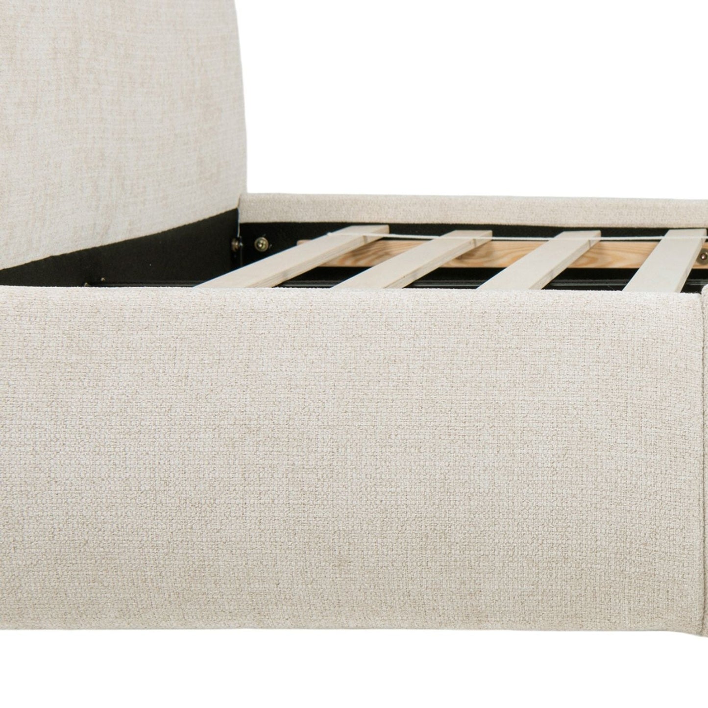 Archie Puffy Upholstered Platform Bed and Frame
