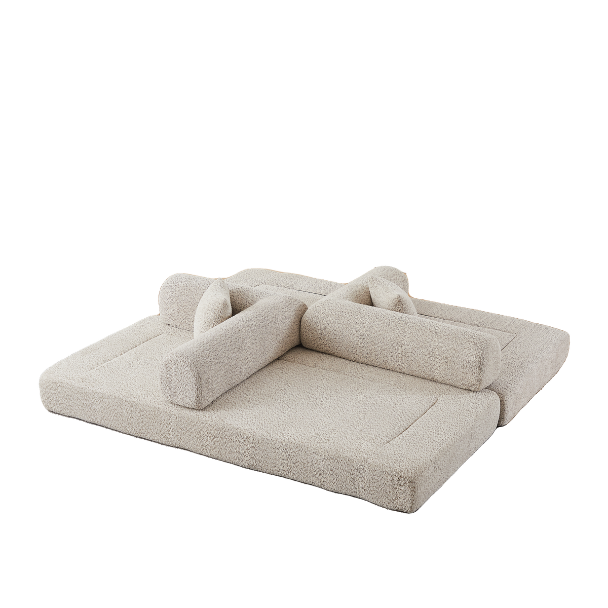 Soft Chenille and Convertible Sleeper Sofa Set