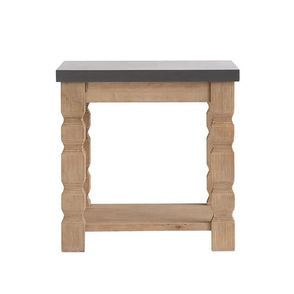 Rustic Modern Console Table With Concrete Top