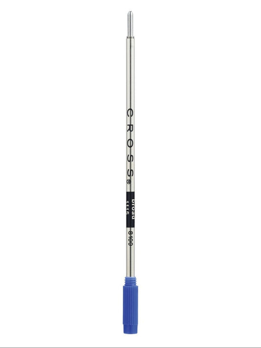 Ballpoint refill blue broad single pack by A.T. Cross with metal body and blue end cap on Tampa Home & Garden Store