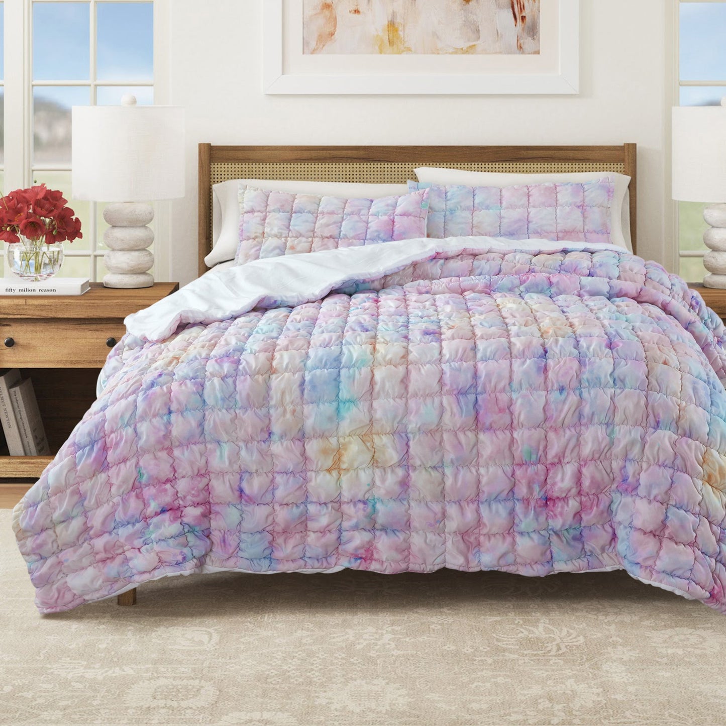 Soft Marshmallow Texture Quilt Set and Bedding