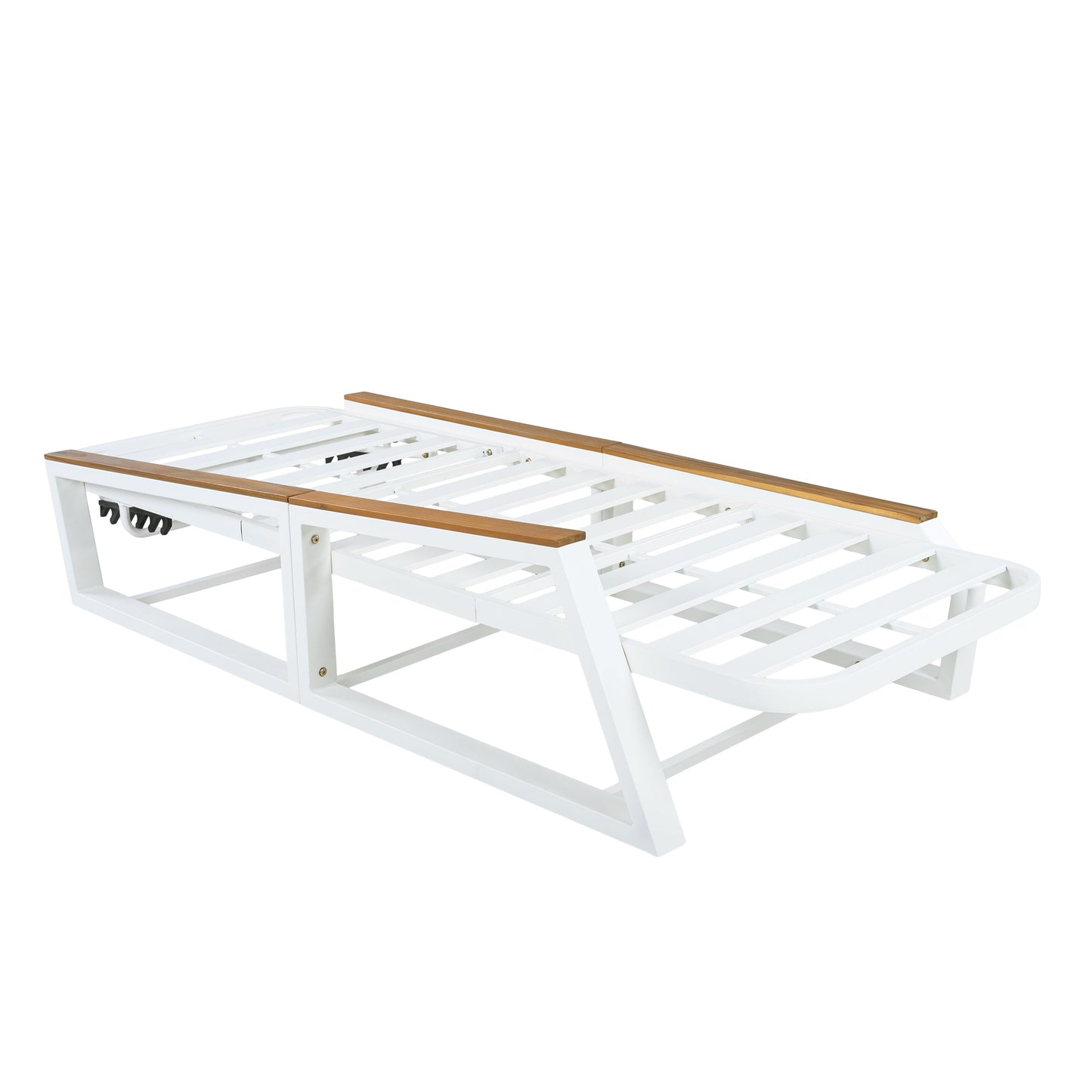 5 Piece Outdoor Chaise Lounge and Side Table