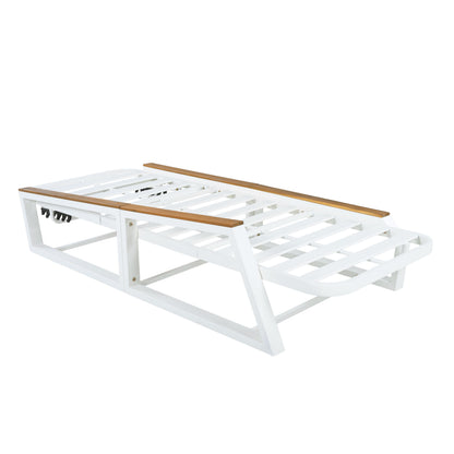 5 Piece Outdoor Chaise Lounge and Side Table