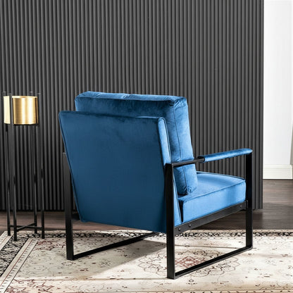 Mid Century Modern Chair With a Metal Frame