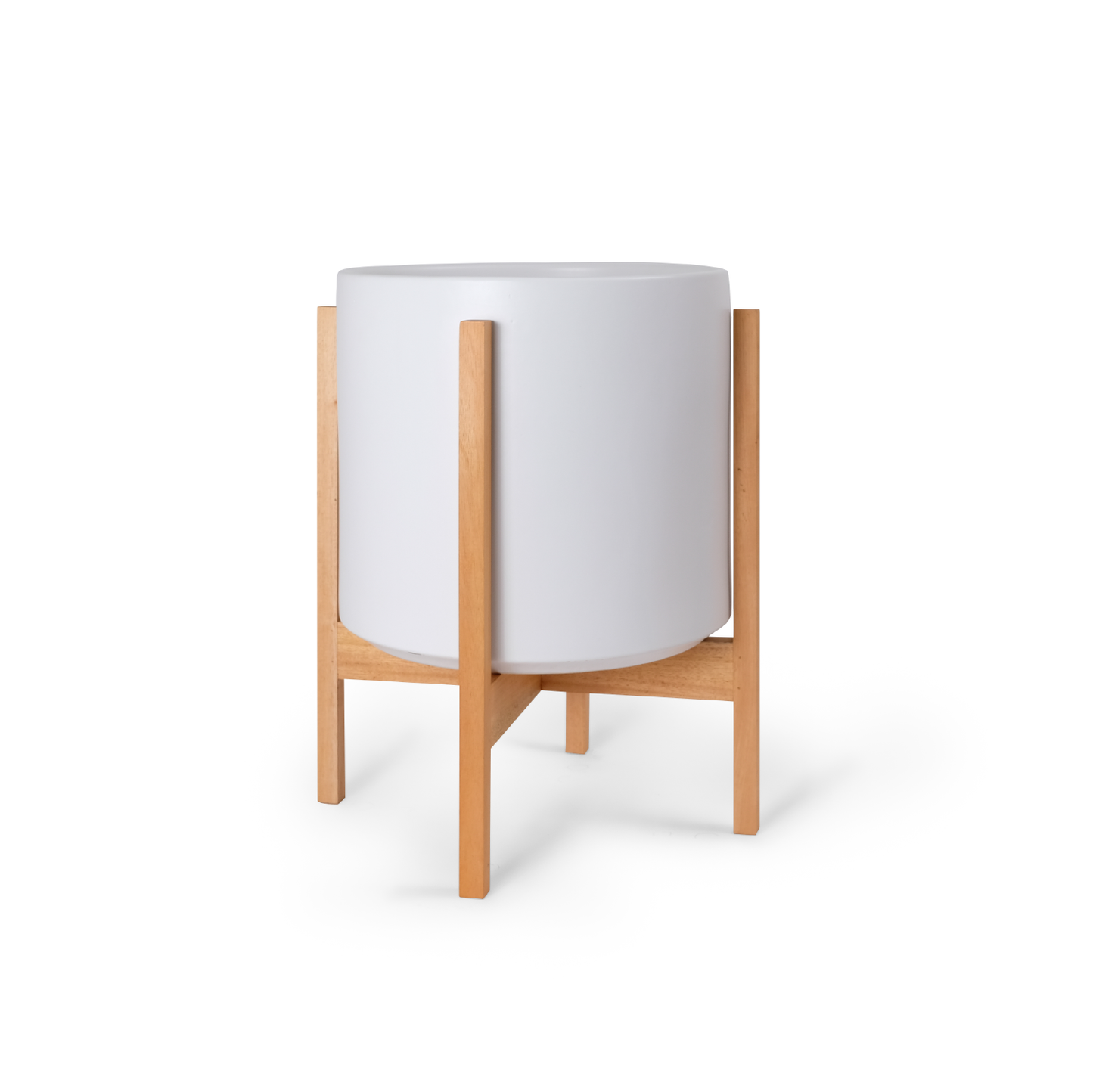 Cilindro de cerámica para artículos sólidos: con o sin soporte de caoba