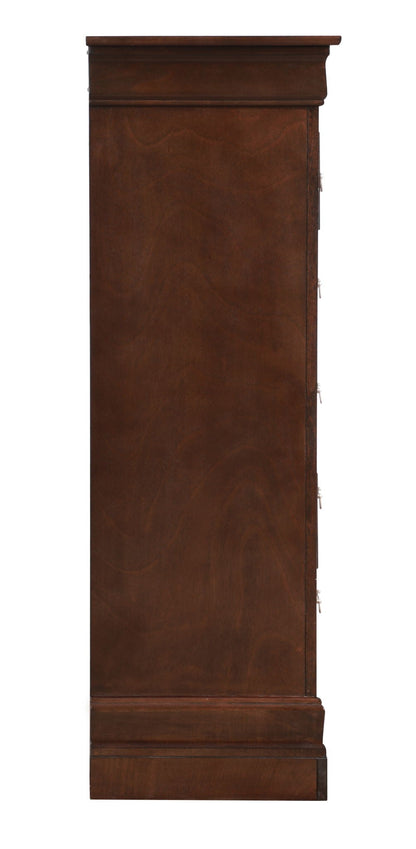 Louis Phillipe Accent Chest by HouseOfZazla, dark brown wood tall cabinet on Tampa Home & Garden Store