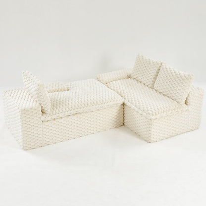 Modular Convertible Sofa and Twin Chaise Lounge
