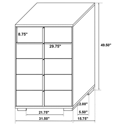 Jeremiah Modern Bedroom Set and Led Headboard