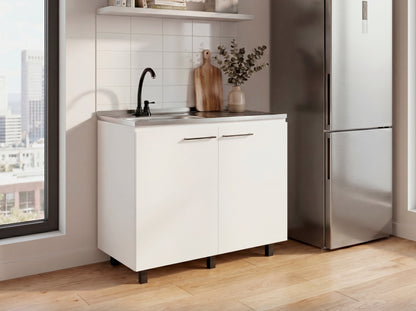 Burwood Utility Sink Cabinet and Two Shelves