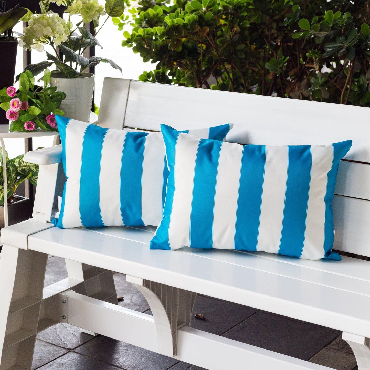 Horizon Stripe Pillow For Indoor And Outdoor Use
