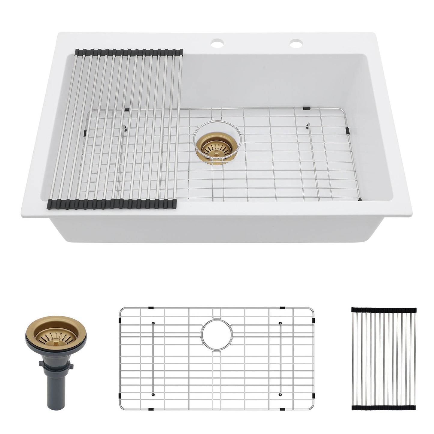 Quartz and Granite Composite Kitchen Sink