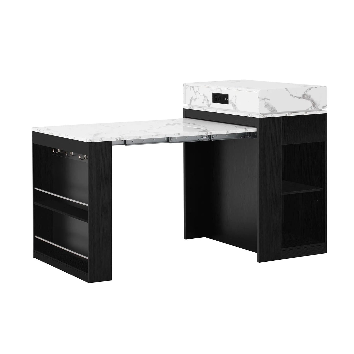 Extendable Dining Table With Folding Top