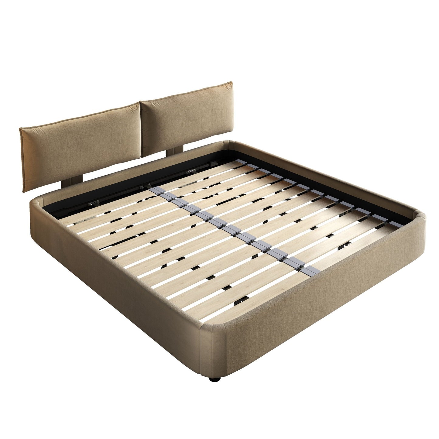 Cloud Bed Frame and Adjustable Padded Headboard