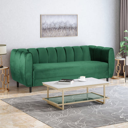 Miranda Velvet 3-Seater Sofa With a Luxe Look