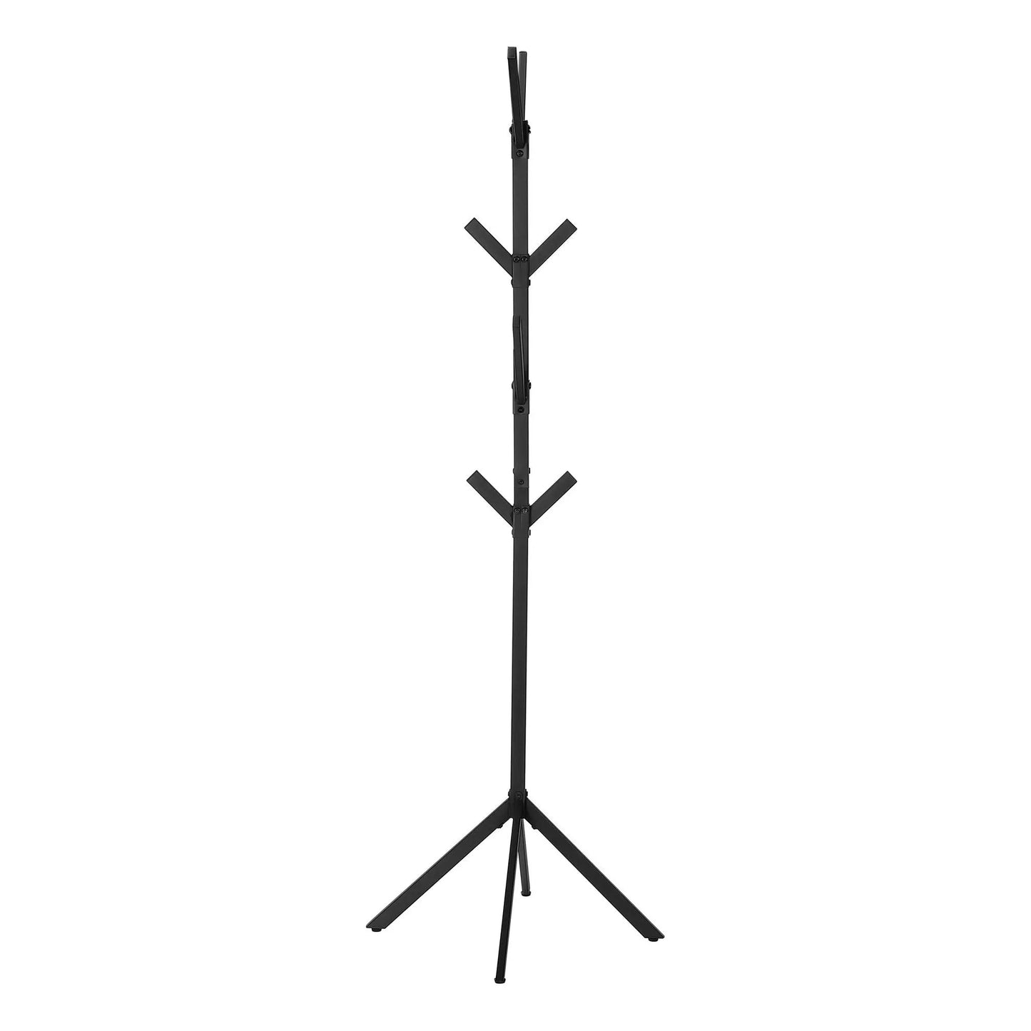 Freestanding coat rack with 8 black metal hooks modern hall tree Unique Piece Furniture on Tampa Home & Garden Store