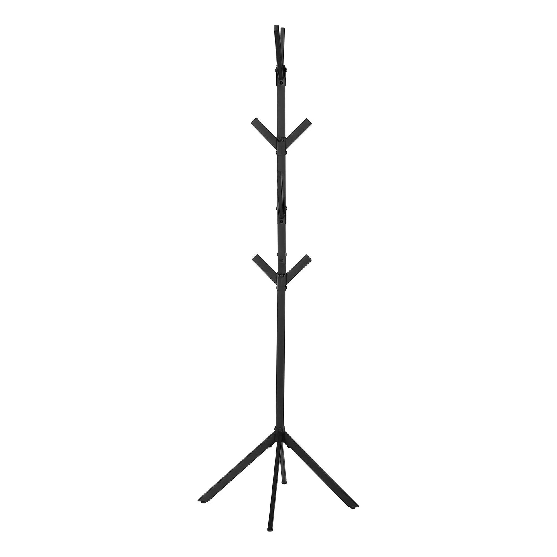 Freestanding coat rack with 8 black metal hooks modern hall tree Unique Piece Furniture on Tampa Home & Garden Store