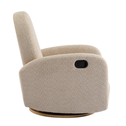 360 Swivel and Glider Recliner Chair in Almond