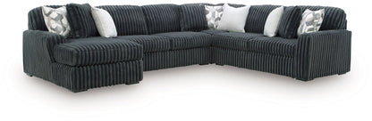 Midnight Madness Sectional and Jumbo Corduroy