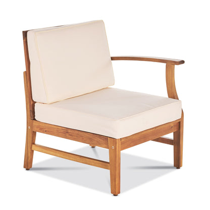 the Perla Acacia Wood Patio Armchair for Outdoors