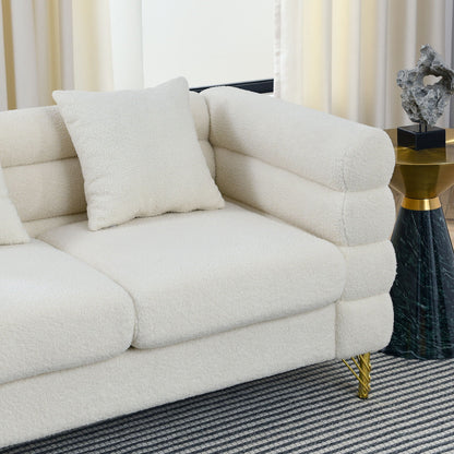 Large Sectional Sofa With Deep Seat and Pillows