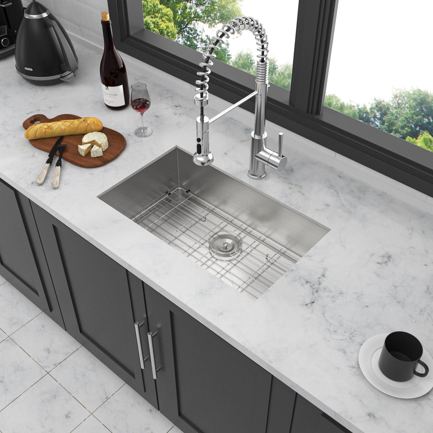 Modern Deep Single Bowl and Stainless Steel Sink