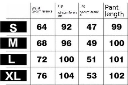 High Street Embroidery Stitching Jeans chart waist-hip-leg-length for S–XL FLIPSTYLEZLLC on Tampa Home & Garden Store