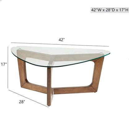 Walker Brown Coffee Table With Mid Century Design