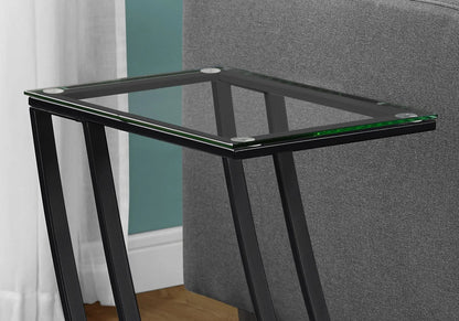 C Shaped Accent Table Sturdy Construction