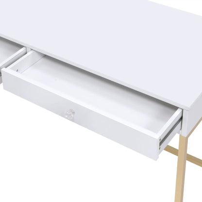 Ottey High Gloss Writing Desk and Drawers