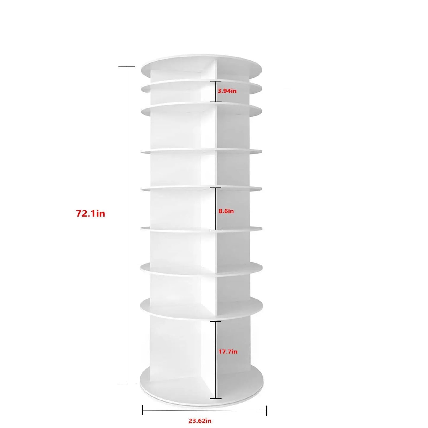 8 Tier Rotating Shoe Rack Tower and 360 Spinner