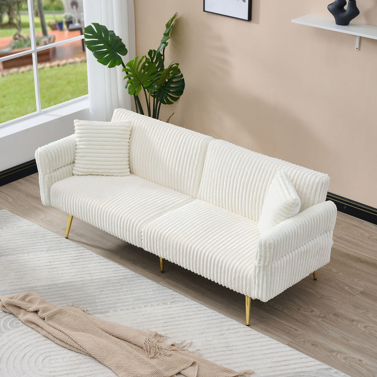 Luxury Foldable Double Sofa and Bed Frame