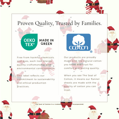 Turkish Cotton And Christmas Flannel Sheet Set
