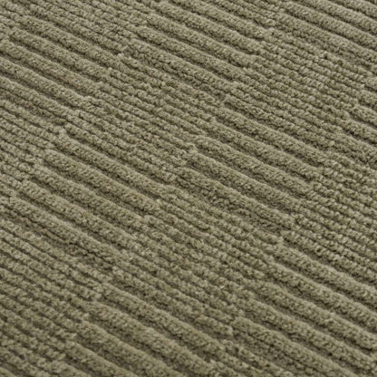 Kazuma Green Washable Area Rug green textured ribbed pile indoor use on Tampa Home & Garden Store