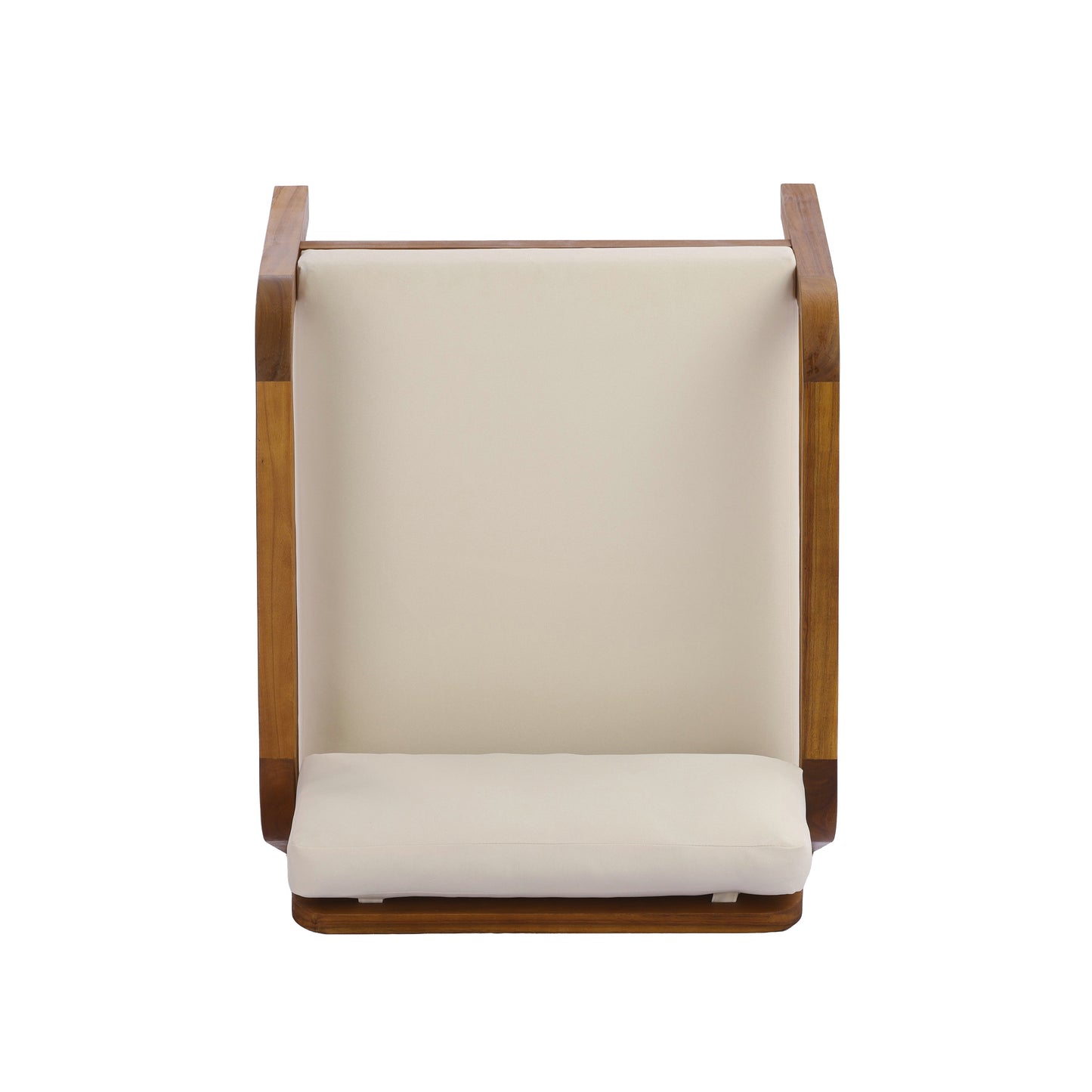 Outdoor Acacia Wood Armchair with a Soft Cushion