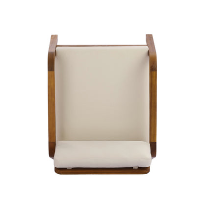 Outdoor Acacia Wood Armchair with a Soft Cushion
