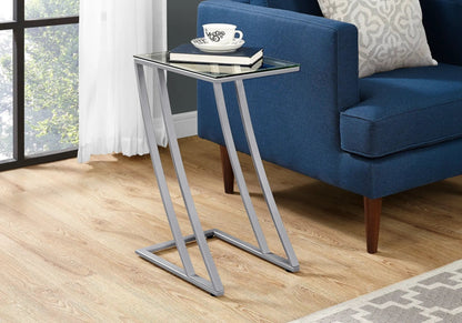 C Shaped Accent Table Sturdy Construction