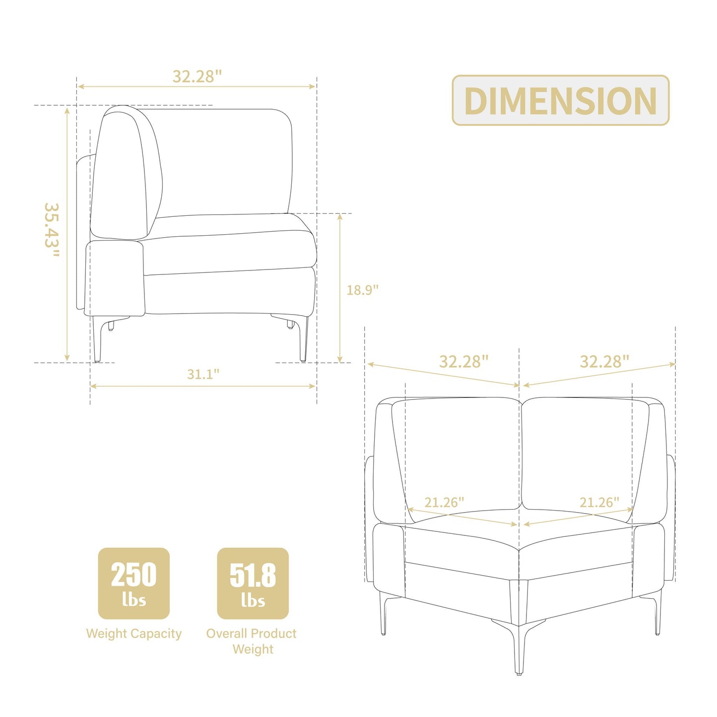 Modern and Soft Modular Sectional Sofa Design