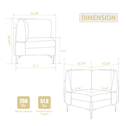 Modern and Soft Modular Sectional Sofa Design
