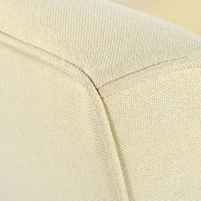 Modern Tufted Accent Chair and Solid Wood Legs