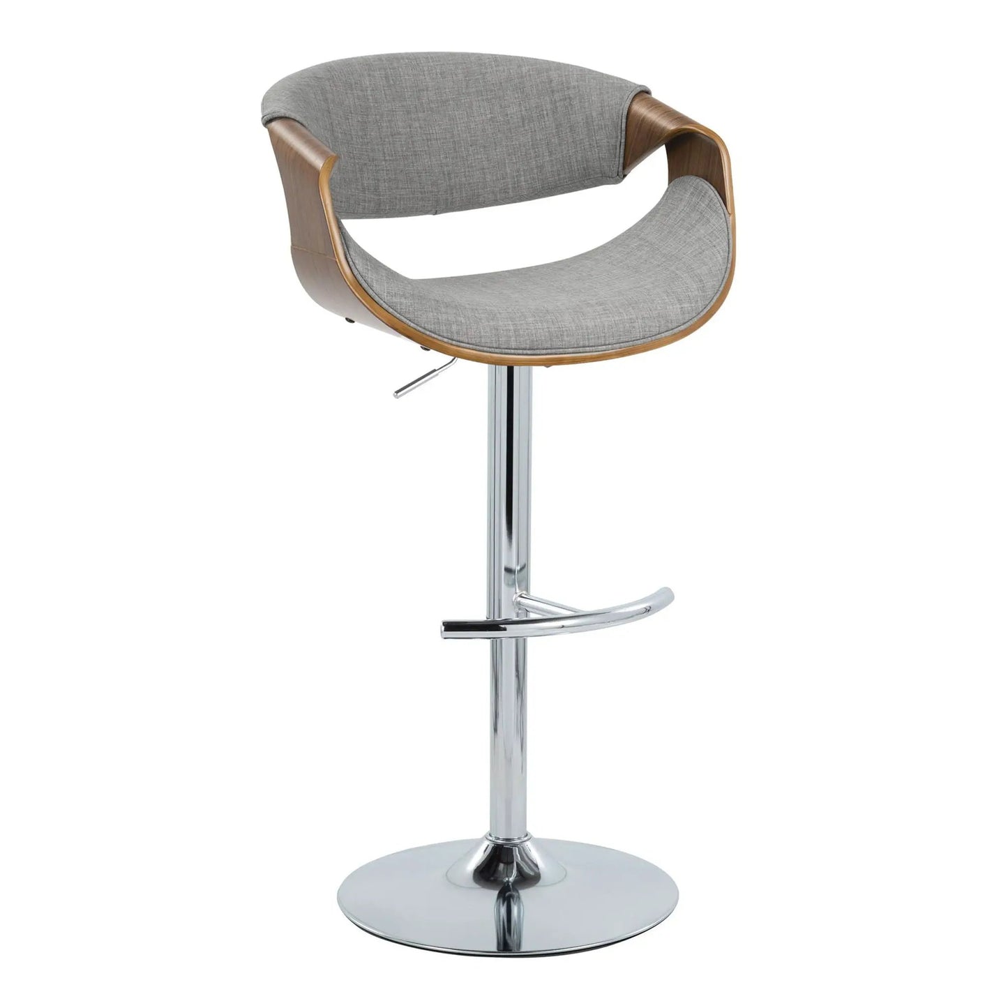 Curvo Mid Century Barstool with Swivel Seat