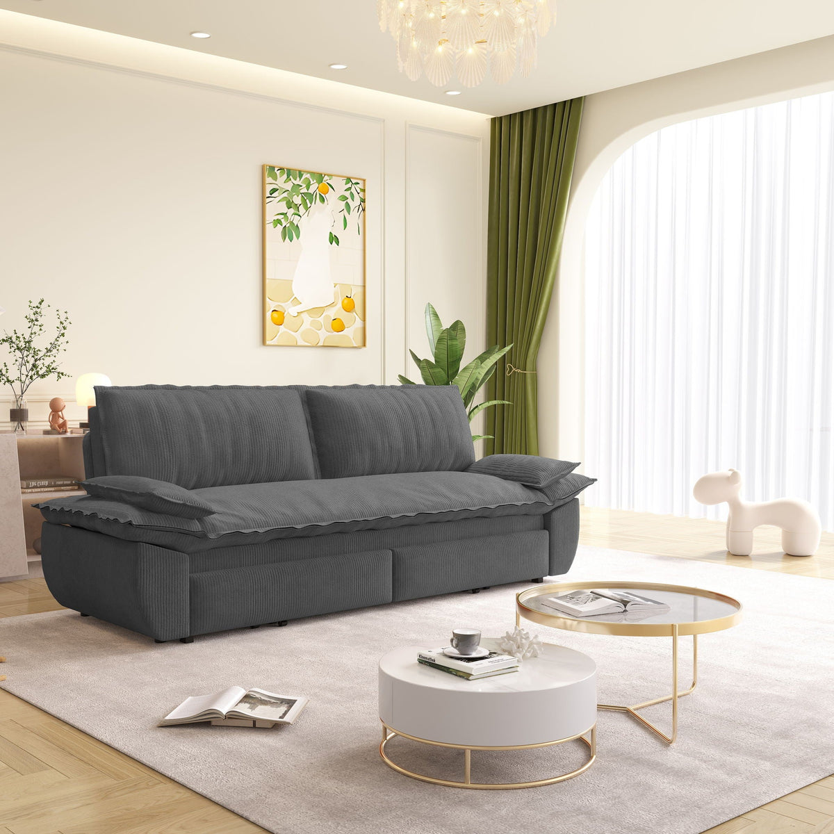 Queen Sleeper Bed and a 3 in 1 Convertible Sofa